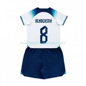 Maillot/Tenue Angleterre Henderson 8 Enfant Domicile Coupe du monde 2022